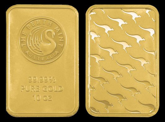 10 oz bar of gold